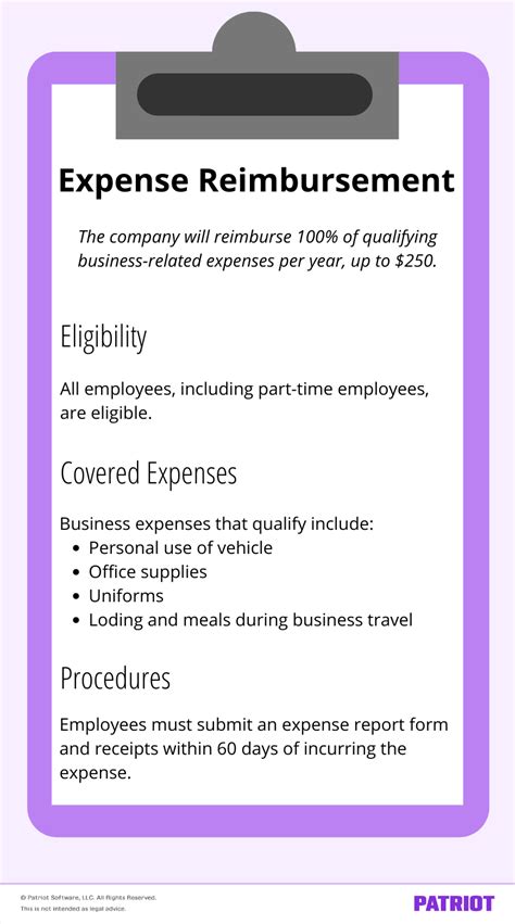 Reimbursement of Expenses & Purchases: Policies & Procedures.